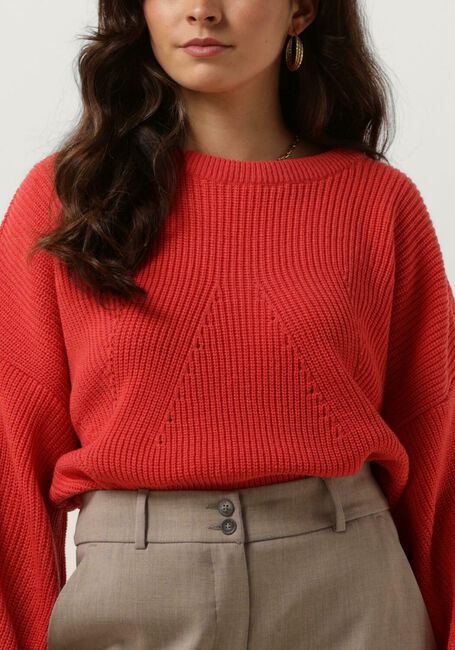 SUMMUM Pull BALLOON SLEEVE SWEATER ACRYLIC KNIT Corail - large