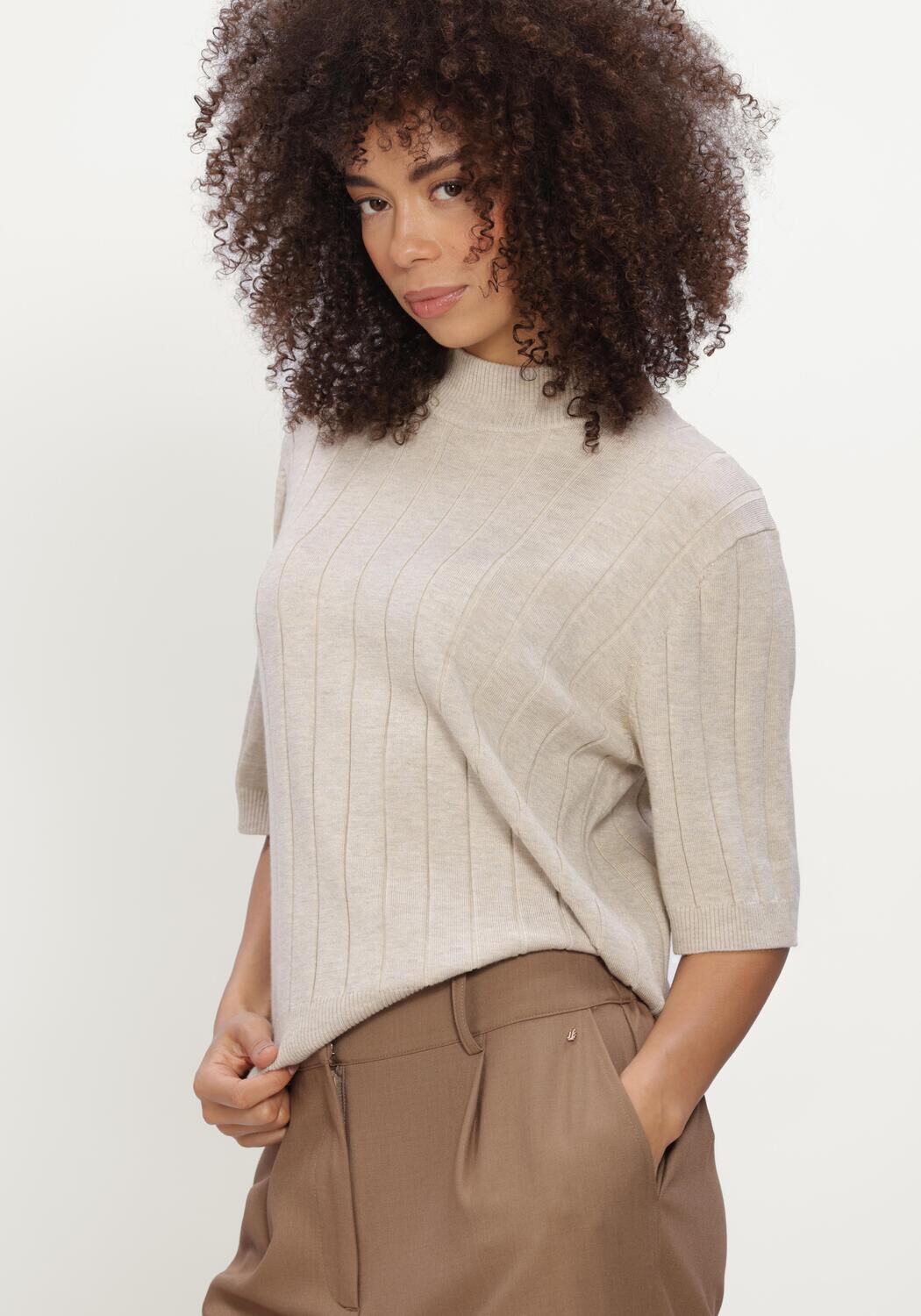 BRUUNS BAZAAR ANEMONEBBGLADY KNIT Pulls & Gilets Sable - large