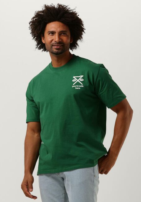 WOODBIRD T-shirt COLE NOMAD TEE en vert - large