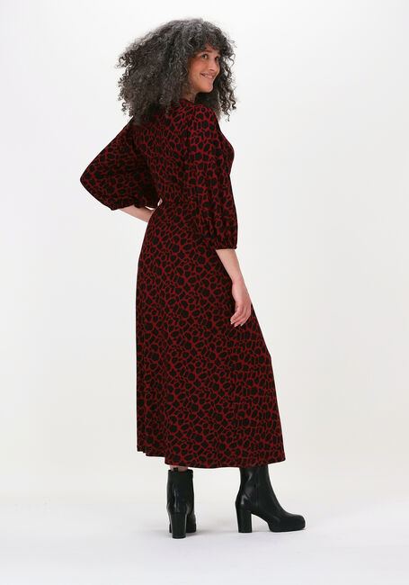 JANSEN AMSTERDAM Robe midi DRESS OVERLAP en rouge - large