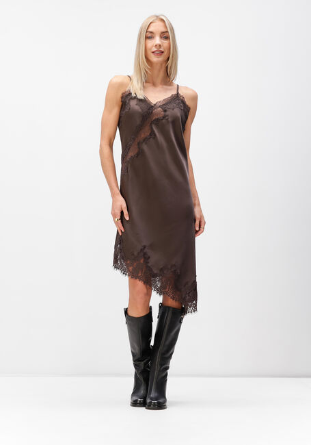 NEO NOIR Robe midi SORELLE LACE DRESS en marron - large