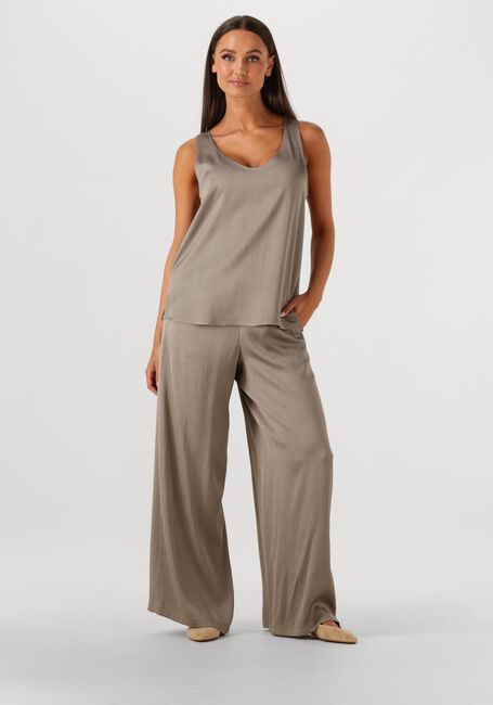 DRYKORN Pantalon large CEILING en taupe - large