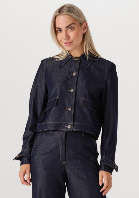 Donkerblauwe CO'COUTURE  TERRY DENIM JACKET - large