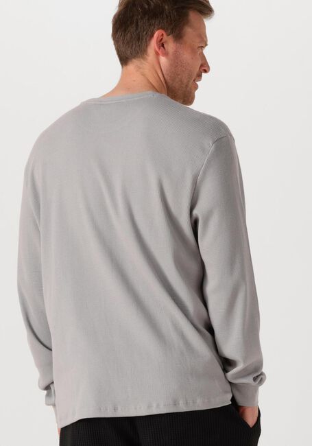 CALVIN KLEIN Pull LS WAFFLE BADGE CREWNK TEE en gris - large