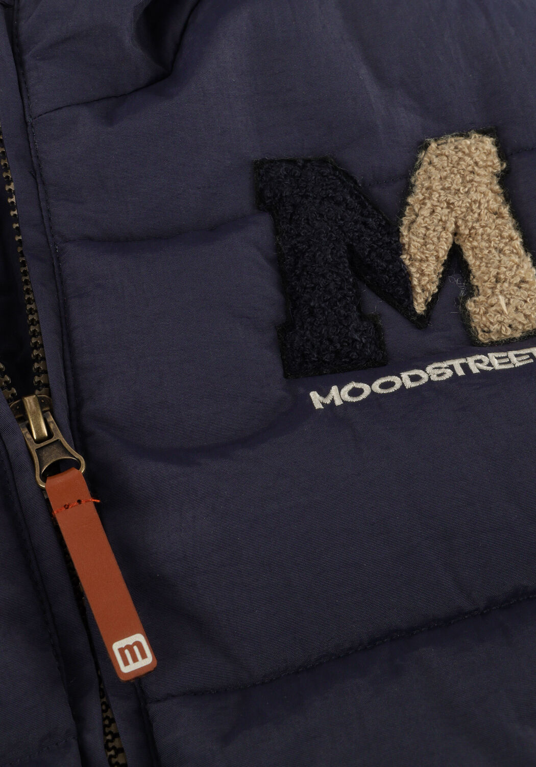 Donkerblauwe MOODSTREET Gewatteerde jas JERICHO - large