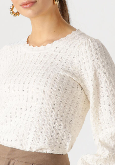 Gebroken wit NEO NOIR Trui DITO SOLID KNIT BLOUSE - large