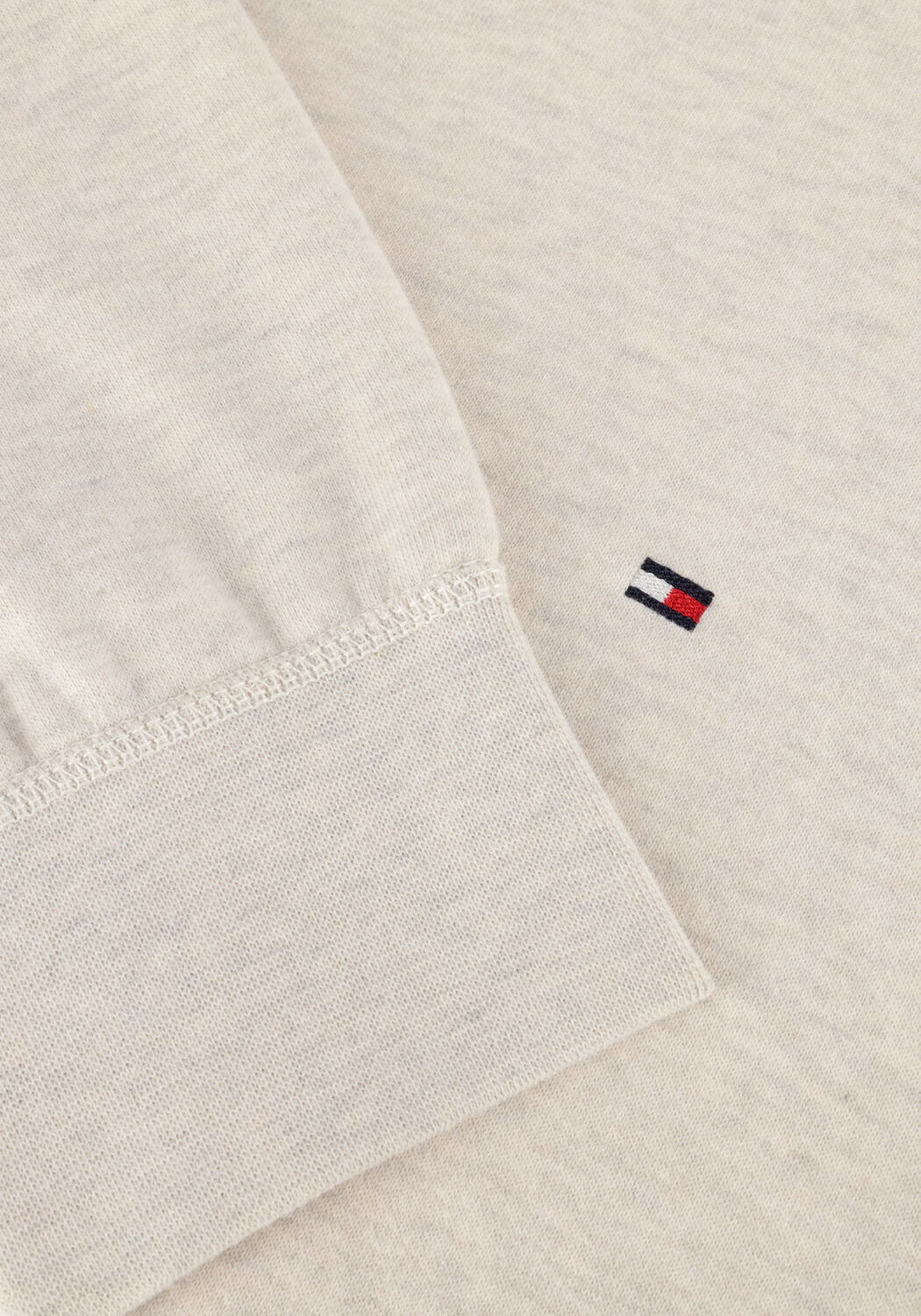 Beige TOMMY HILFIGER Sweater ESSENTIAL FLEECE CREWNECK - large