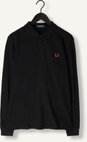 FRED PERRY Polo LONG SLEEVE PLAIN FRED PERRY SHIRT en noir FRED PERRY Polo LONG SLEEVE PLAIN FRED PERRY SHIRT en noir - medium