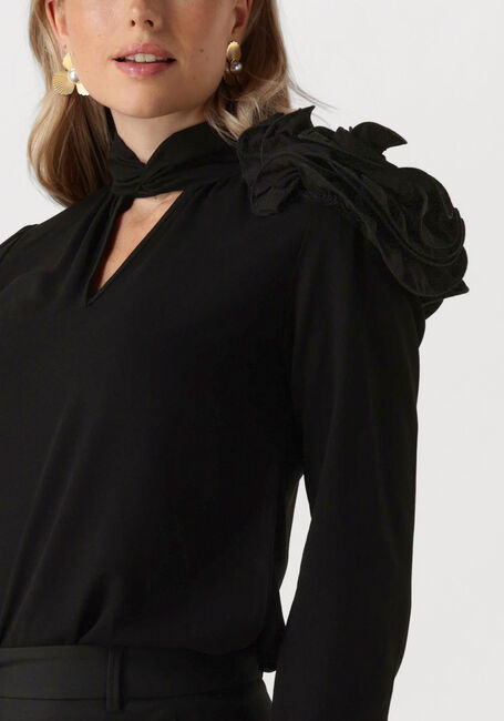 JANSEN AMSTERDAM S181 BLOUSE ARLETTE Blouses en noir - large