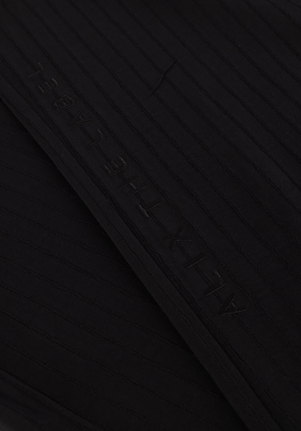 ALIX THE LABEL Pantalon LADIES WOVEN STRIPY WIDE LEG PANTS en noir - large