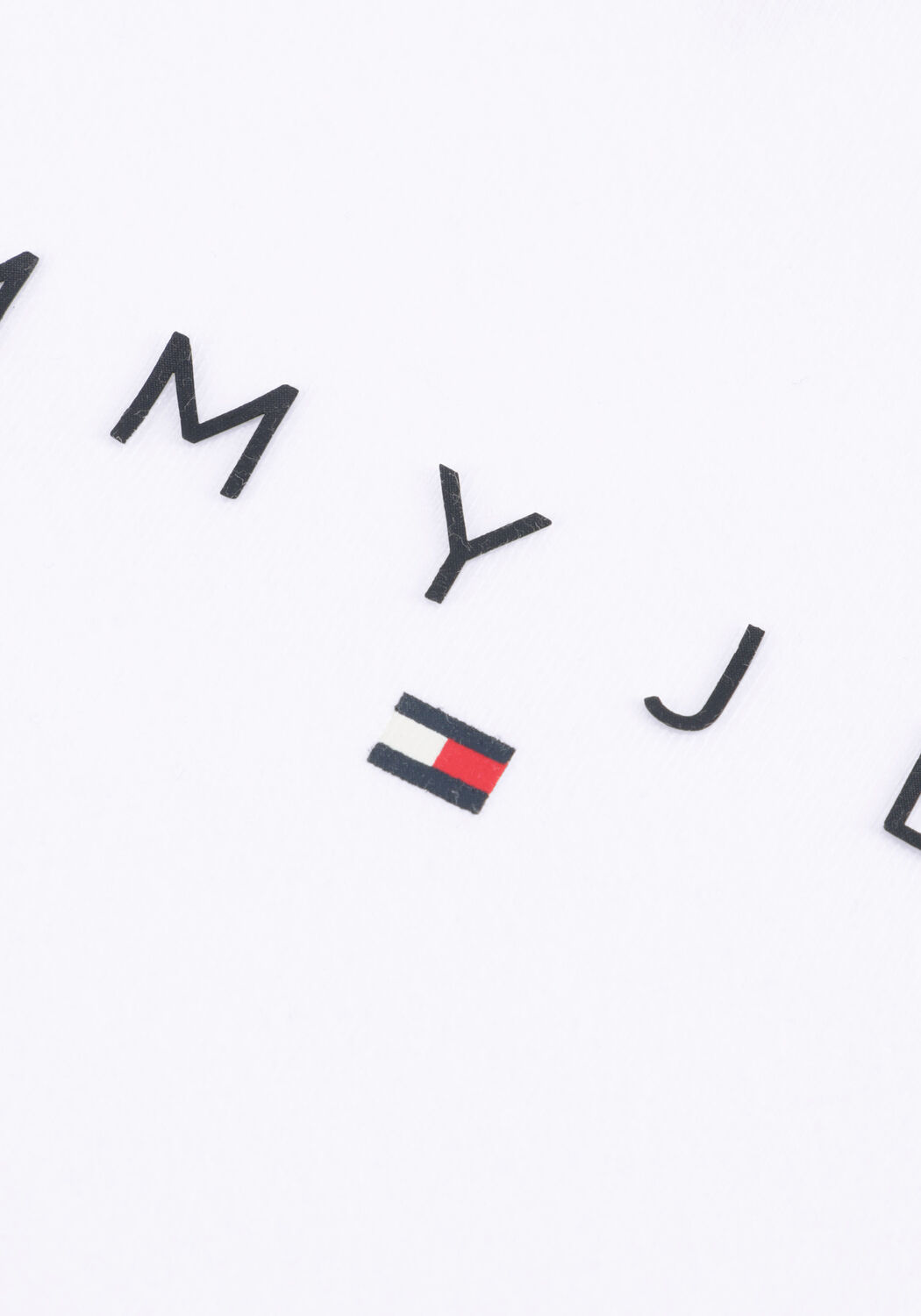 TOMMY JEANS T-shirt TJW SLIM LINEAR TEE EXT en blanc - large