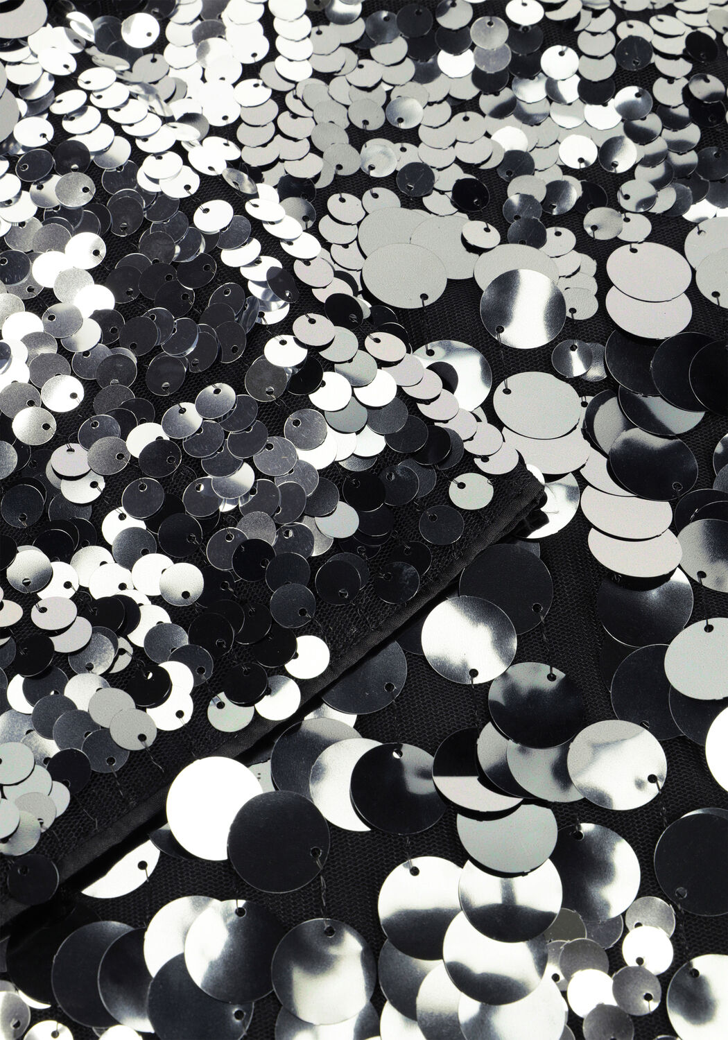 SELECTED WOMEN Haut SLFTANA 3/4 SEQUINS TOP en argent - large