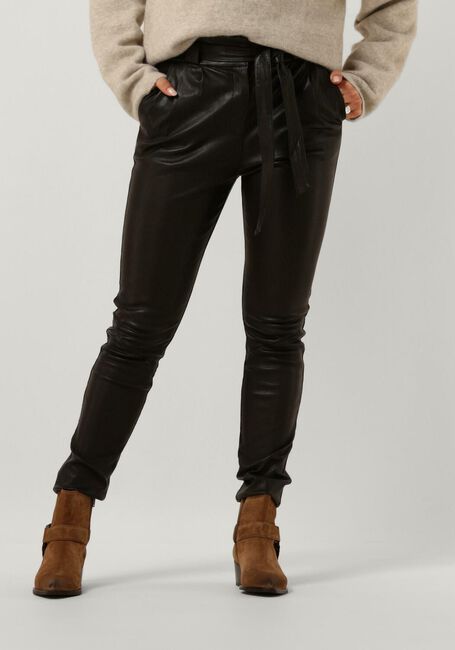 IBANA Pantalon PAULA STRETCH LEATHER en marron - large