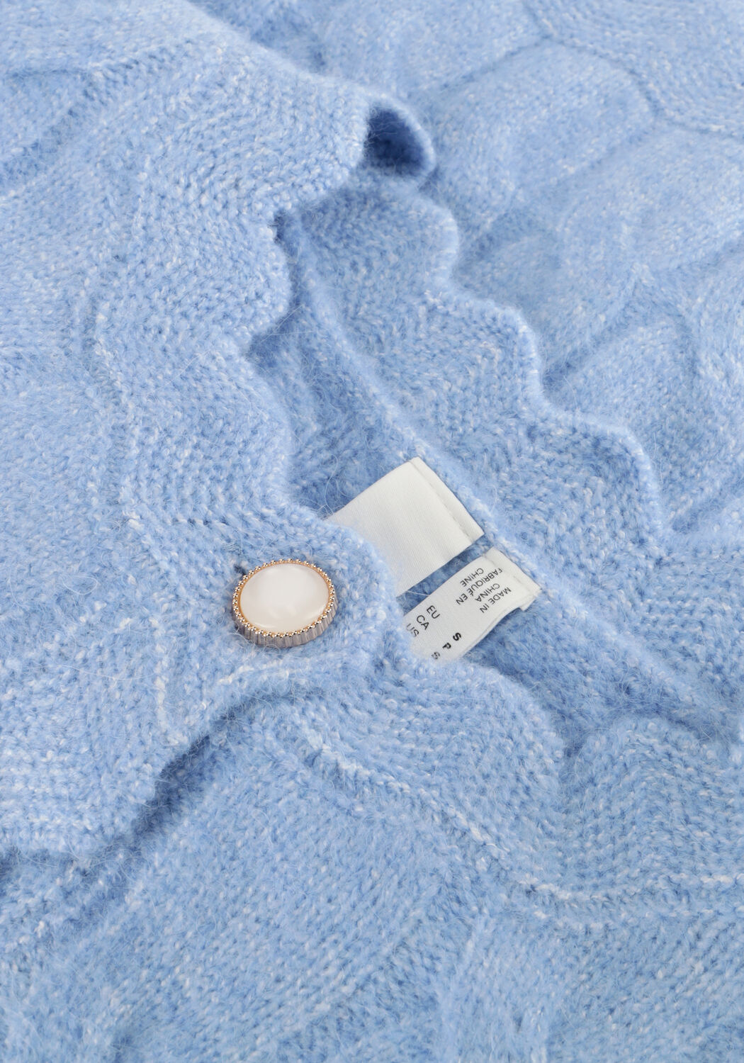 Y.A.S. Gilet YASBUBERA LS KNIT CARDIGAN Bleu clair - large