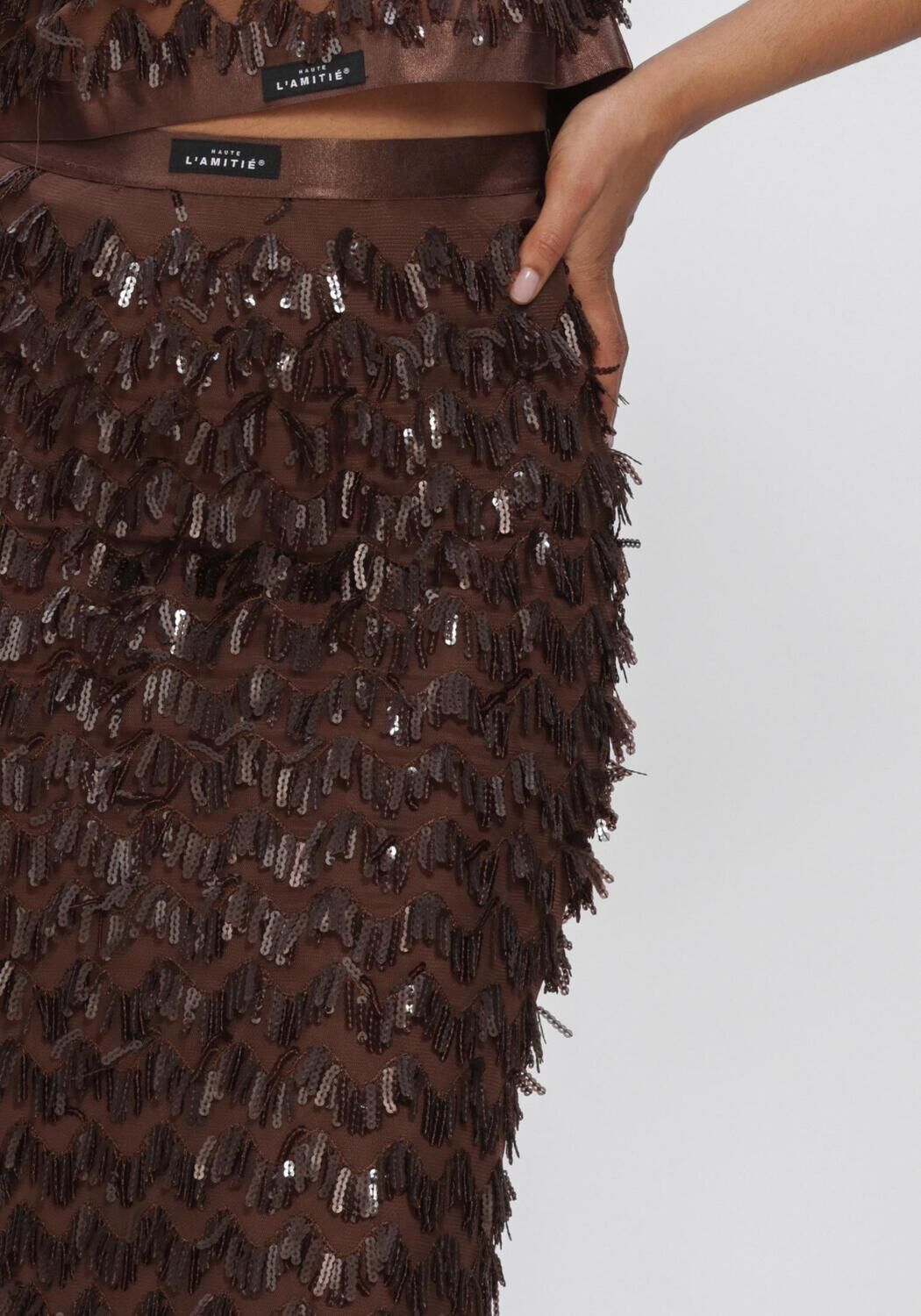 HAUTE L'AMITI&Eacute; LIMONELE PENCIL SKIRT Jupes en marron - large