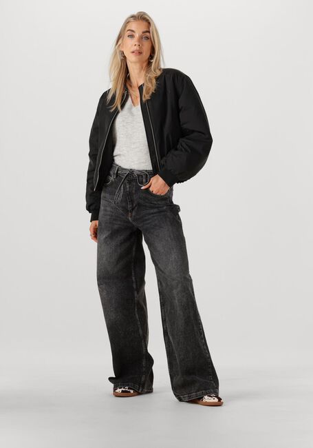 Donkergrijze MODSTRÖM Wide jeans ISOLDEMD SOLID PANTS - large
