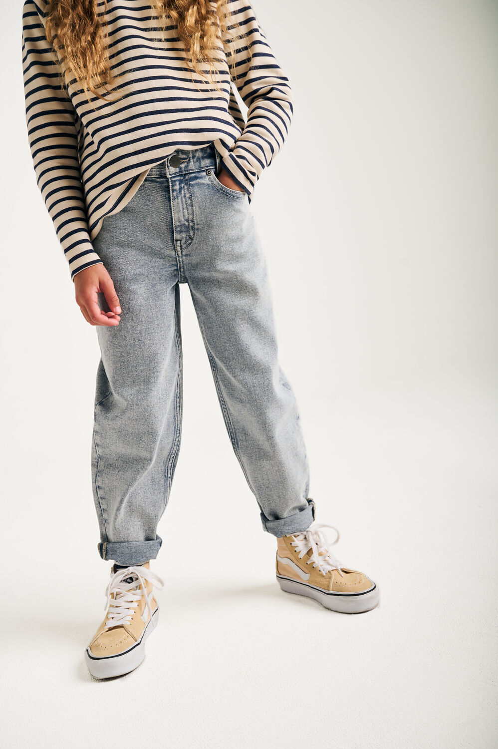 TUMBLE 'N DRY Barrel jeans JADA SLOUCHY Bleu clair - large