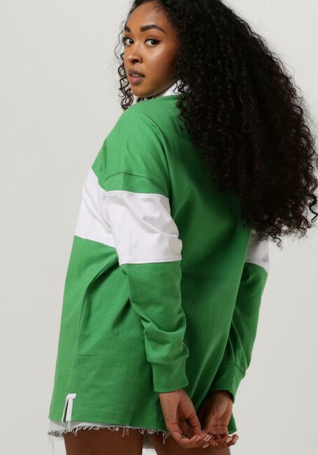 TOMMY JEANS Chandail TJW OLOR SERIF LINEAR RUGBY en vert - large