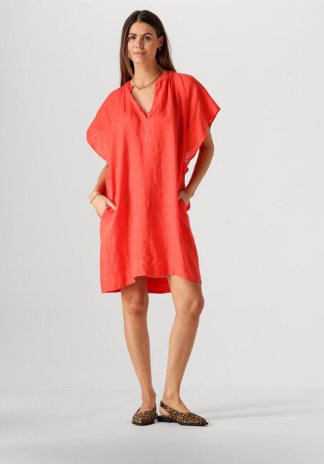 BY-BAR Mini robe VINA LINEN DRESS en rouge - large