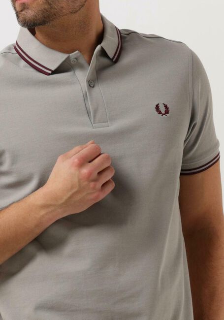 FRED PERRY Polo TWIN TIPPED FRED PERRY SHIRT Gris clair - large