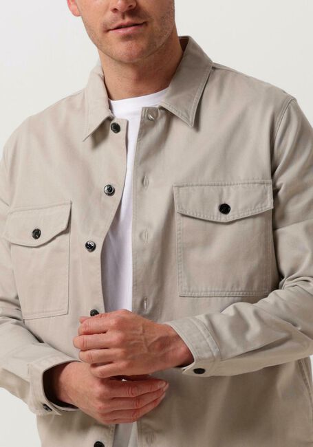 Lichtgrijze HUGO Overshirt ENALU - large