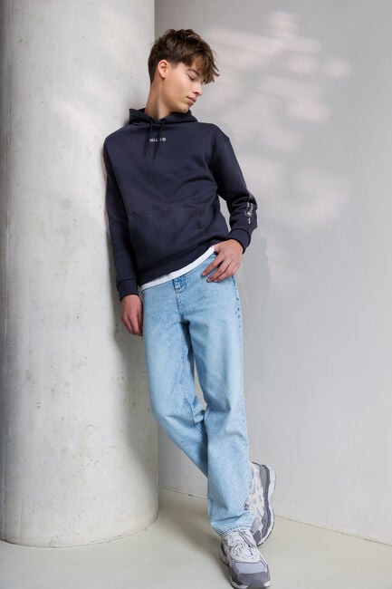Lichtblauwe RELLIX Slim fit jeans STRAIGHT WIDE FIT JEANS - large