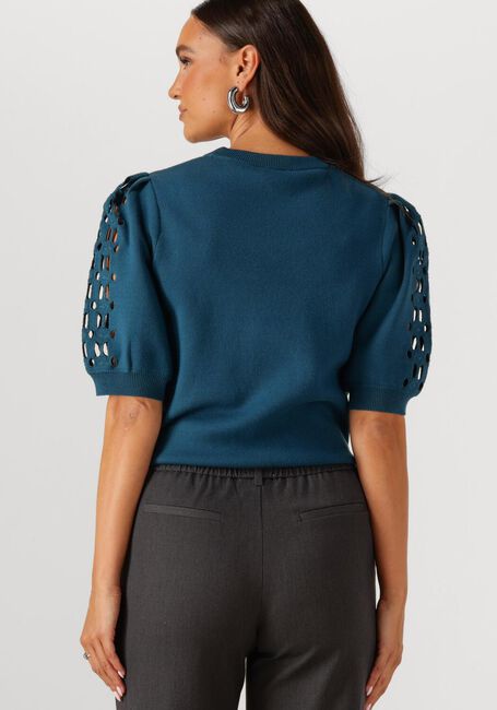 OBJECT Pull OBJYUKI S/S RE KNIT PULLOVER 140 en bleu - large