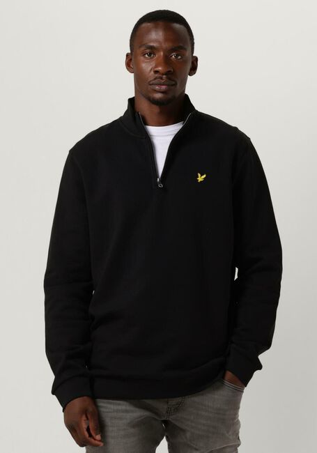 Zwarte LYLE & SCOTT Trui QUARTER ZIP SWEAT - large