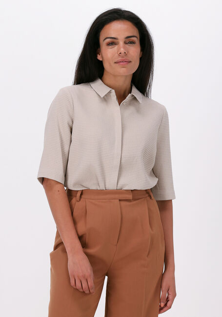 ANOTHER LABEL BACHE WAFFLE SHIRT Blouses Sable - large