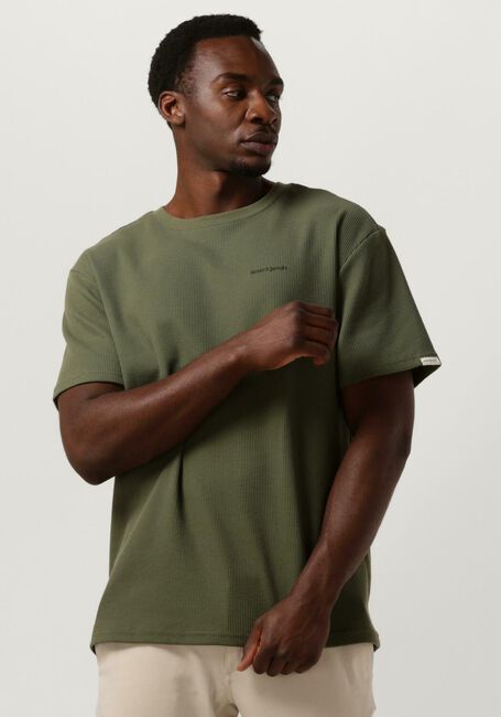 ANERKJENDT T-shirt AKKIKKI S/S WAFFLE TEE Olive - large