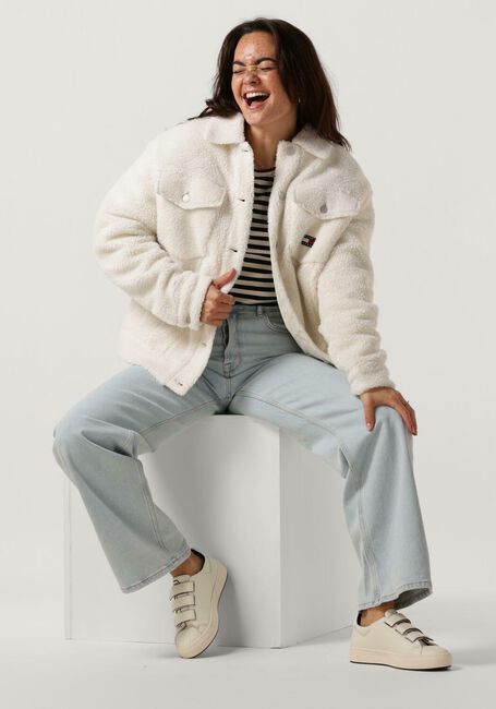 TOMMY JEANS Jack TJW SHERPA JACKET &Eacute;cru - large