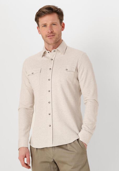 PROFUOMO Chemise décontracté OVERSHIRT WESTER en beige - large