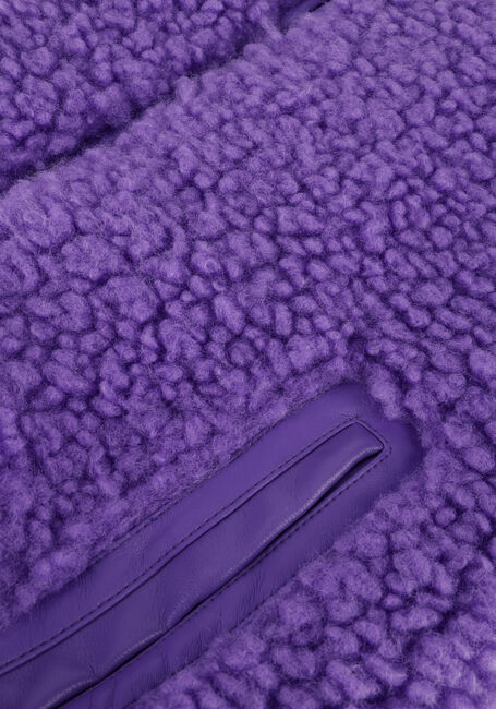 STAND STUDIO Manteau Teddy AZALEA MINI JACKET en violet - large
