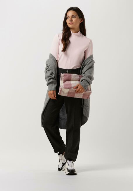 VANILIA Haut RIB COL BASE Rose clair - large