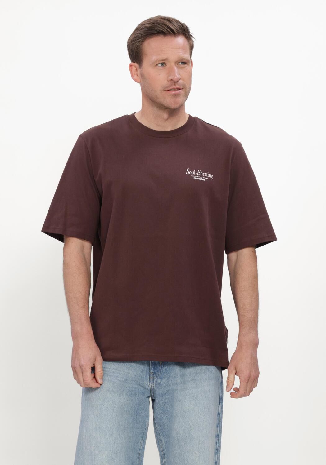 Bruine RESTER&Ouml;DS T-shirt RTTAS PRINT - large