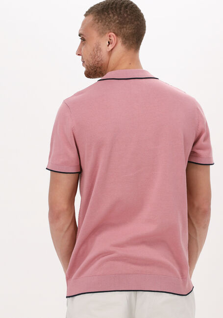 SELECTED HOMME Polo SLHHANK SS KNIT BUTTON POLO en rose - large