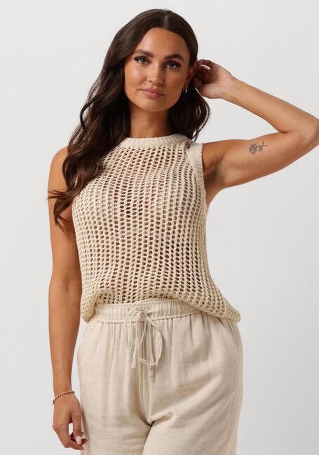 Y.A.S. Haut YASJOANI SL KNIT TOP en beige - large