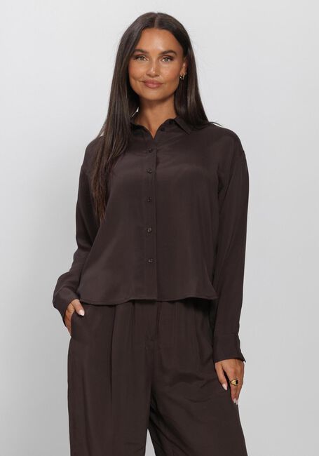 Bruine BY-BAR  KRIS SATIN STRIPE BLOUSE - large