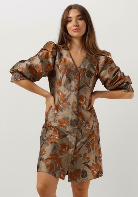 BRUUNS BAZAAR Mini robe WHIRLING AMARU DRESS en or - large