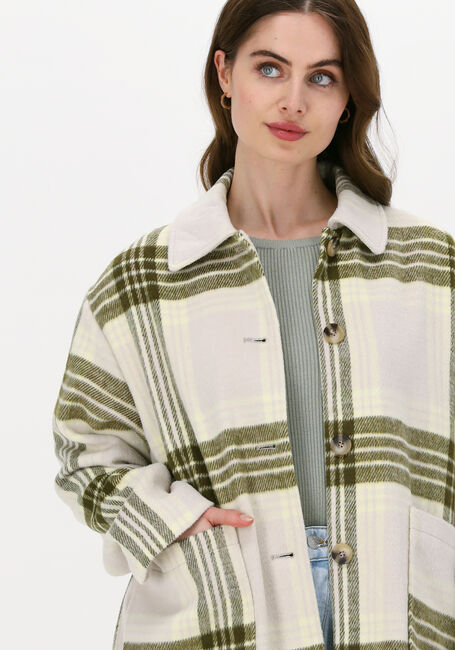 SELECTED WOMEN Jack NIKITA CHECK SHIRT JACKET en beige - large