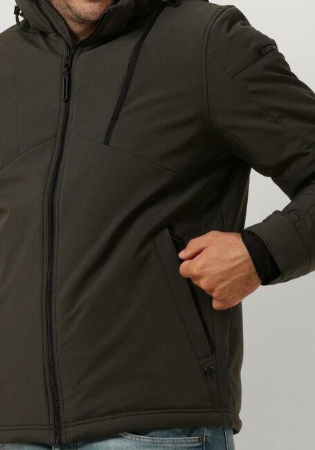 Beige CAST IRON Jassen HOODED JACKET SOFTSHELL SUPERBOLT - large