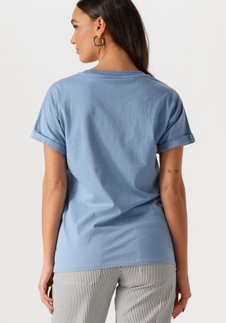 COLOURFUL REBEL T-shirt UNI LOGO BOXY TEE Bleu clair - large