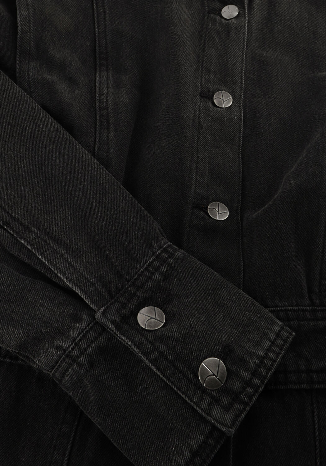 ROUGE EDIT Mini robe ROUMORA LS SHORT DENIM DRESS en noir - large