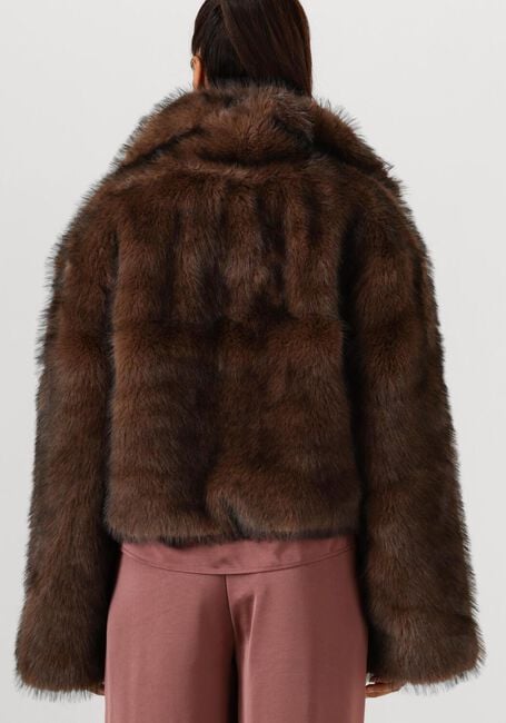 Bruine NEO NOIR Faux fur jas STEFF FAUX FUR JACKET - large