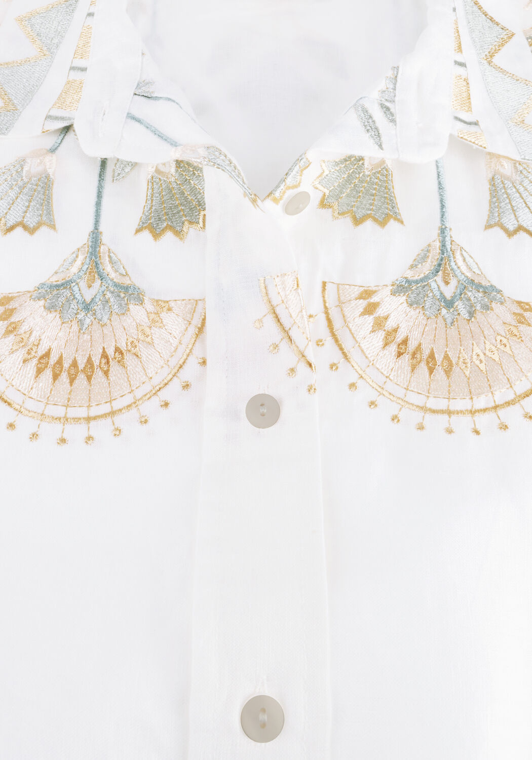 GREEK ARCHAIC KORI S26K-2075044 Blouses en blanc - large