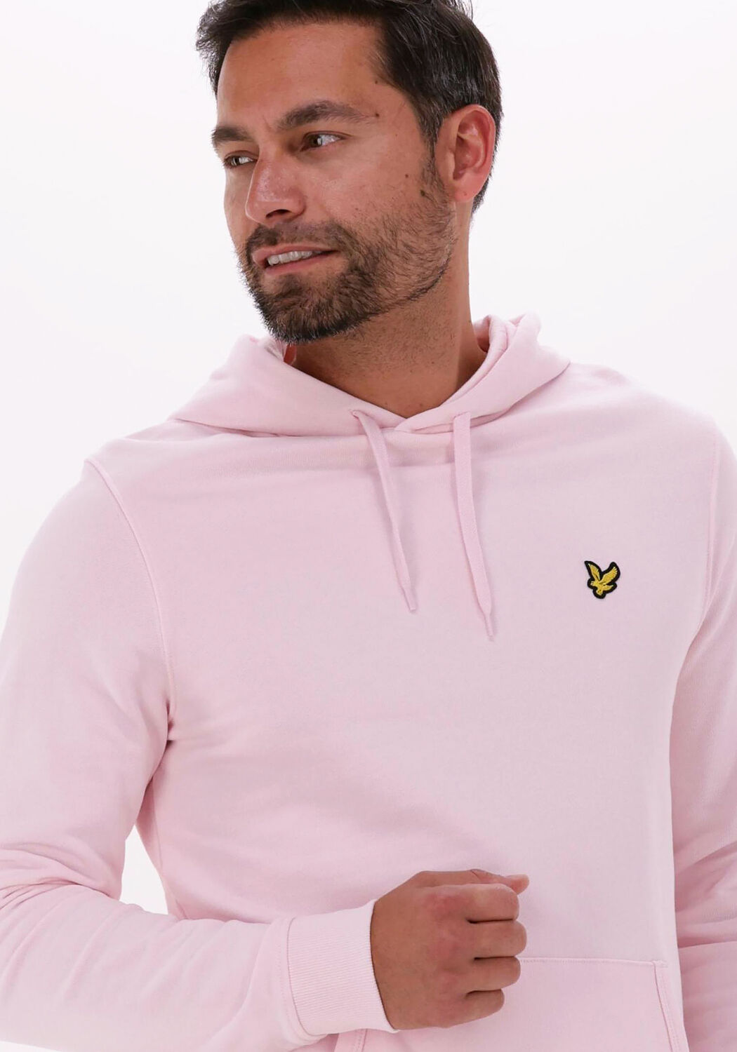 Lyle and scott pink hoodie hot sale