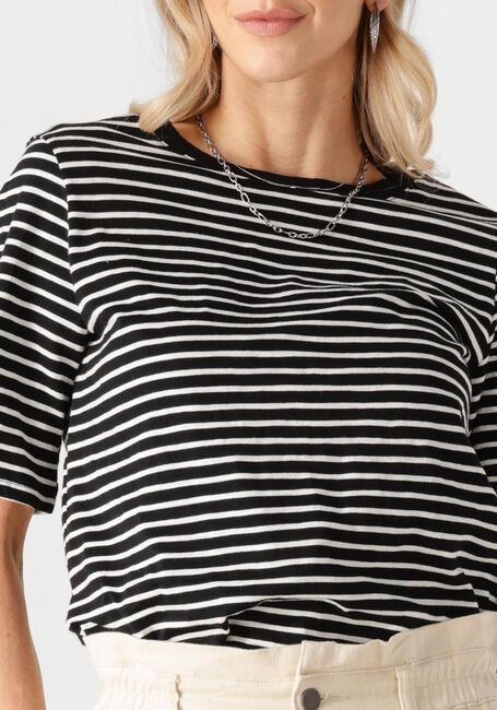 Zwarte CC HEART T-shirt CC HEART SILLA STRIPE - large