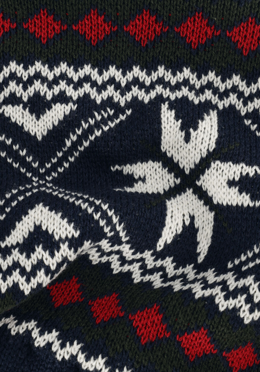 SELECTED MEN Col roul&eacute; SLHFLAKE LS KNIT CABLE HIGH NE en bleu - large