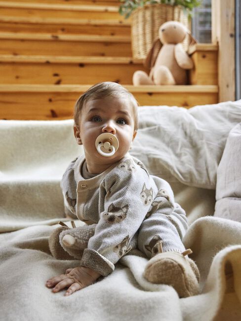 Beige LIL' ATELIER Broeken/jumpsuits NBMLAMOE KNIT PANT LIL - large