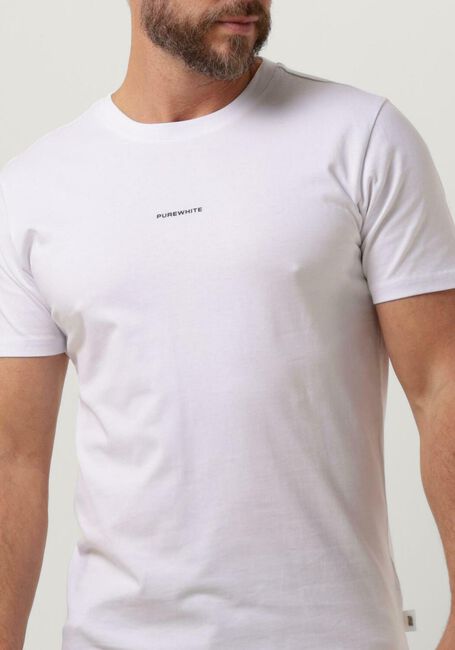 PUREWHITE T-shirt TSHIRT WITH SMALL LOGO ON CHEST AND BIG BACK PRINT en blanc - large